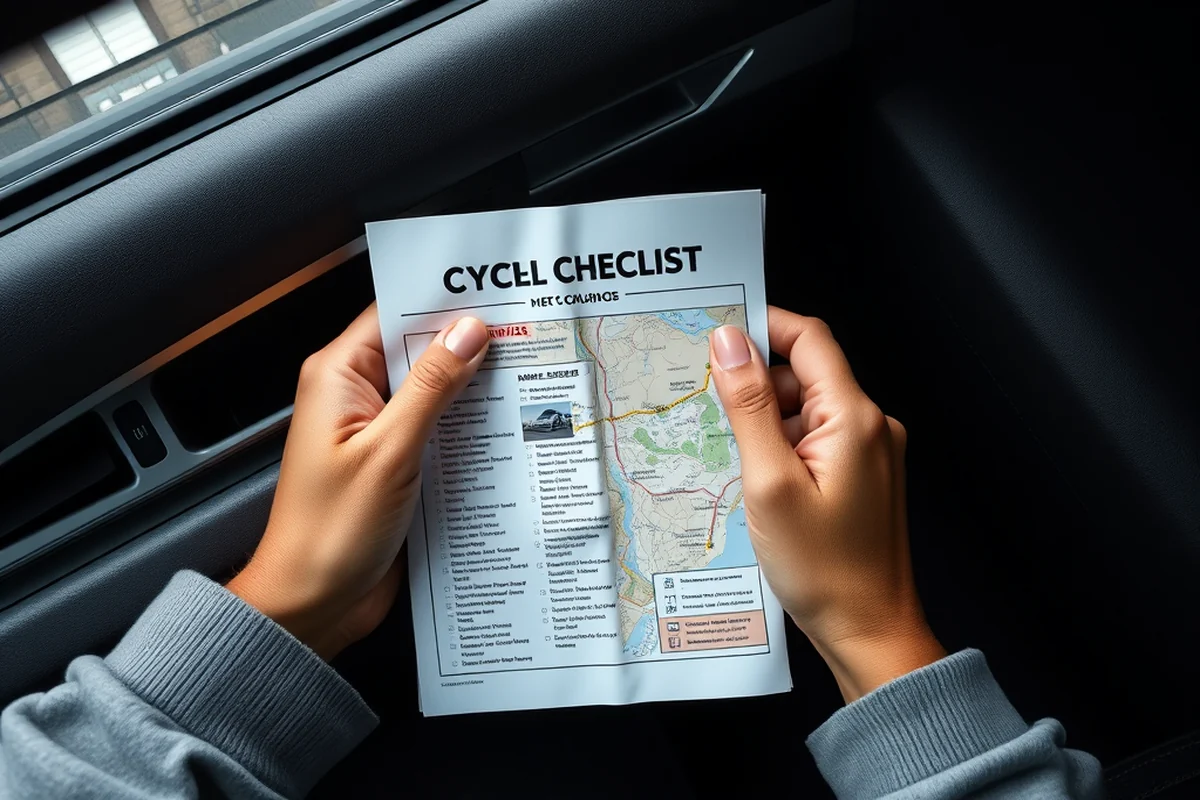 cycle touring checklist — Cycle Touring Checklist (step by step)