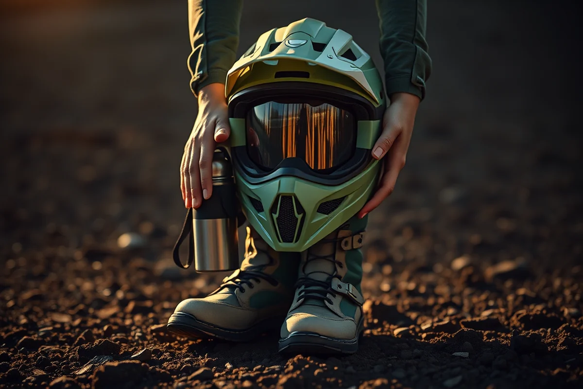 a dirt bike helmet — A Dirt Bike Helmet (step by step)